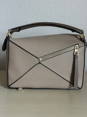 Taupe Puzzle Bag
